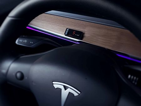 Throttle controller fits in the Tesla