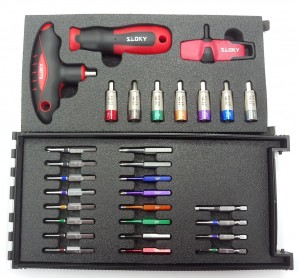 Master Kit Torque Screwdriver - Master Kit Sloky torque screwdriver with bits of Hex, Torx and Torx Plus for different Nm torque adapters.
User friendly for CNC cutting tool of machining, turning and milling.