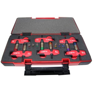 Expert Kit Torque Screwdriver - Expert Kit Sloky torque screwdriver with bits of Hex, Torx and Torx Plus for different Nm torque adapters.
User friendly for CNC cutting tool of machining, turning and milling.