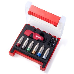 国旗柄多功能组
Sloky扭力起子 - Smart Kit
Slokytorque screwdriver with bits of Hex, Torx and Torx Plus for different Nm torque adapters.<br />
