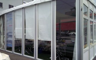 Tenda de parede de vidro leve 6M x 6M - Tenda de parede de vidro leve 6M x 6M