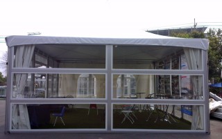 6M x 6M Horizontal Glass Wall Tent