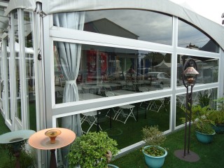 6M x 12M Horizontal Glass Wall Tent