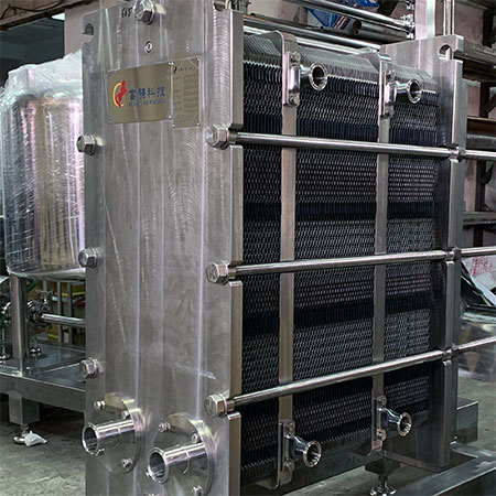 Intercambiador de calor de placas y marcos - Intercambiador de calor de placas y marcos con juntas para aplicaciones de secciones múltiples.