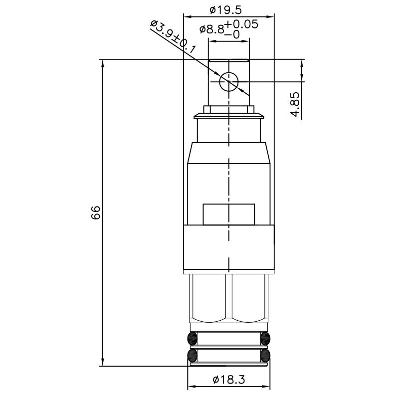 1/2 Half Inch Brass Two Handle Faucet HBP Type 7.6 X 20D Teeth 304
