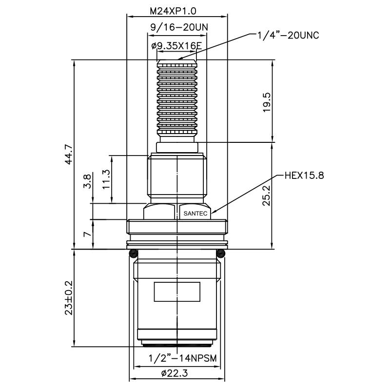 1/2 1/2 pulgada Grifo de latón con dos manijas Tipo HBQ Latón sin plomo