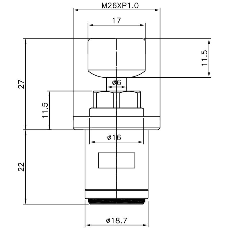 1/2 Half Inch Brass Two Handle Faucet HDB Type Chrome Plated No Teeth