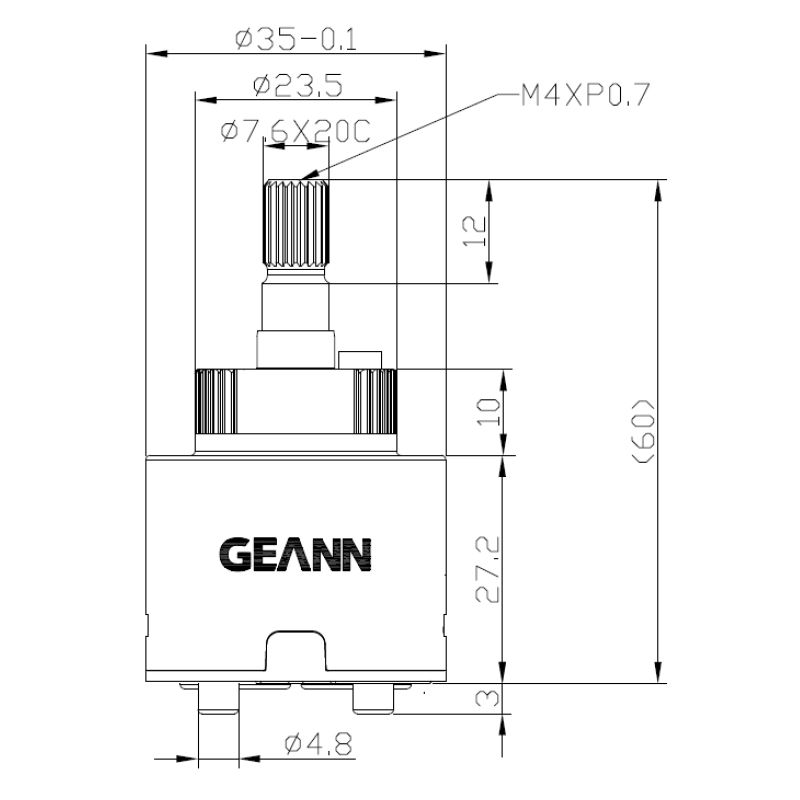YUSSEQDD Vannes à Cartouche à Disque En Céramique Robustes Et Durables