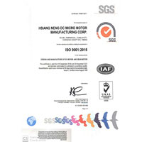 SGS ISO 9001: 2015 ver. renew in 2019,