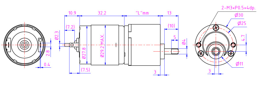 Gleichstrommotor 3v