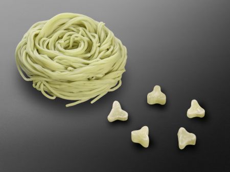 Triangle-shaped noodle