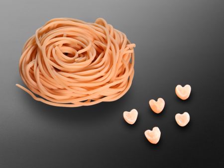 Heart-shaped noodle