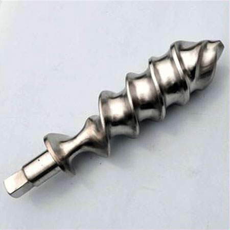 Grinding screw, Stainless steel axle.