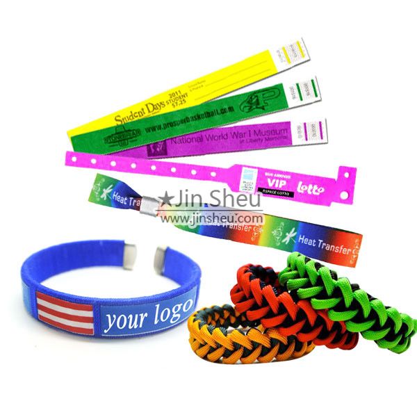 Custom made all kinds of promotional wristbands