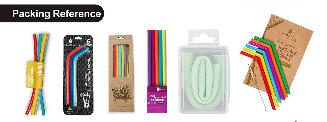 Silicone Straws Packaging Reference
