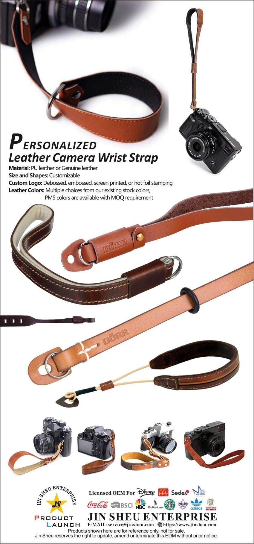 Customized Leather Camera Wrist Strap