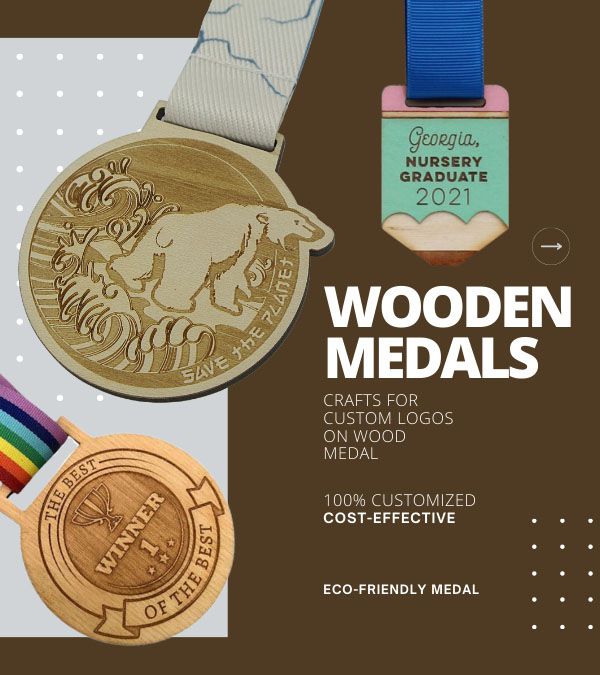 Medaillen aus Holz