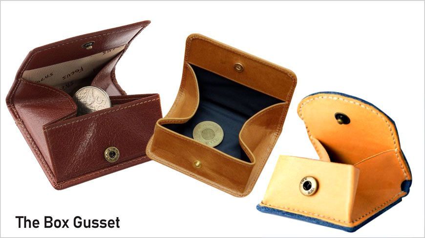 coin box with origami gusset