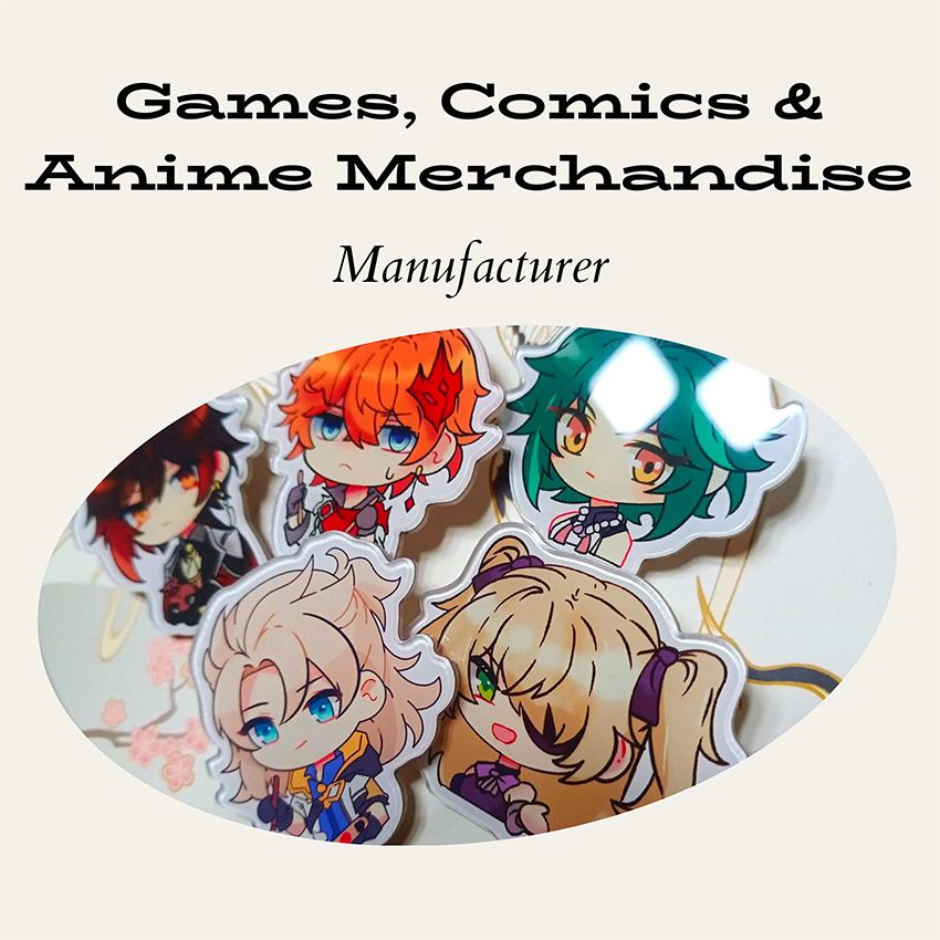 custom made acrylic anime charms