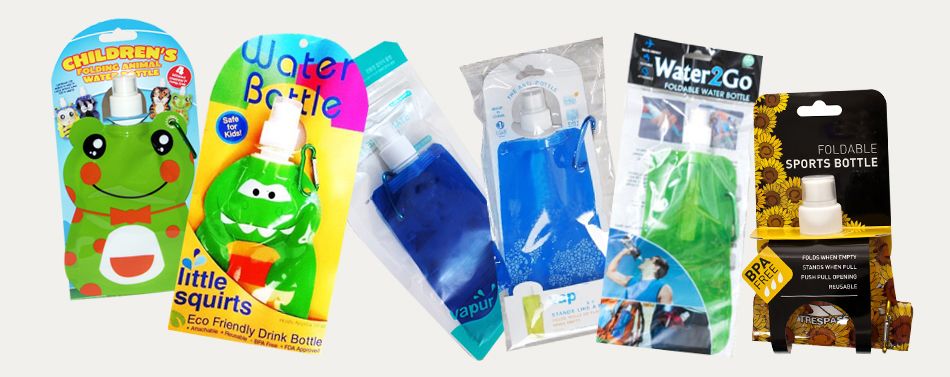 Collapsible Water Bottles packing