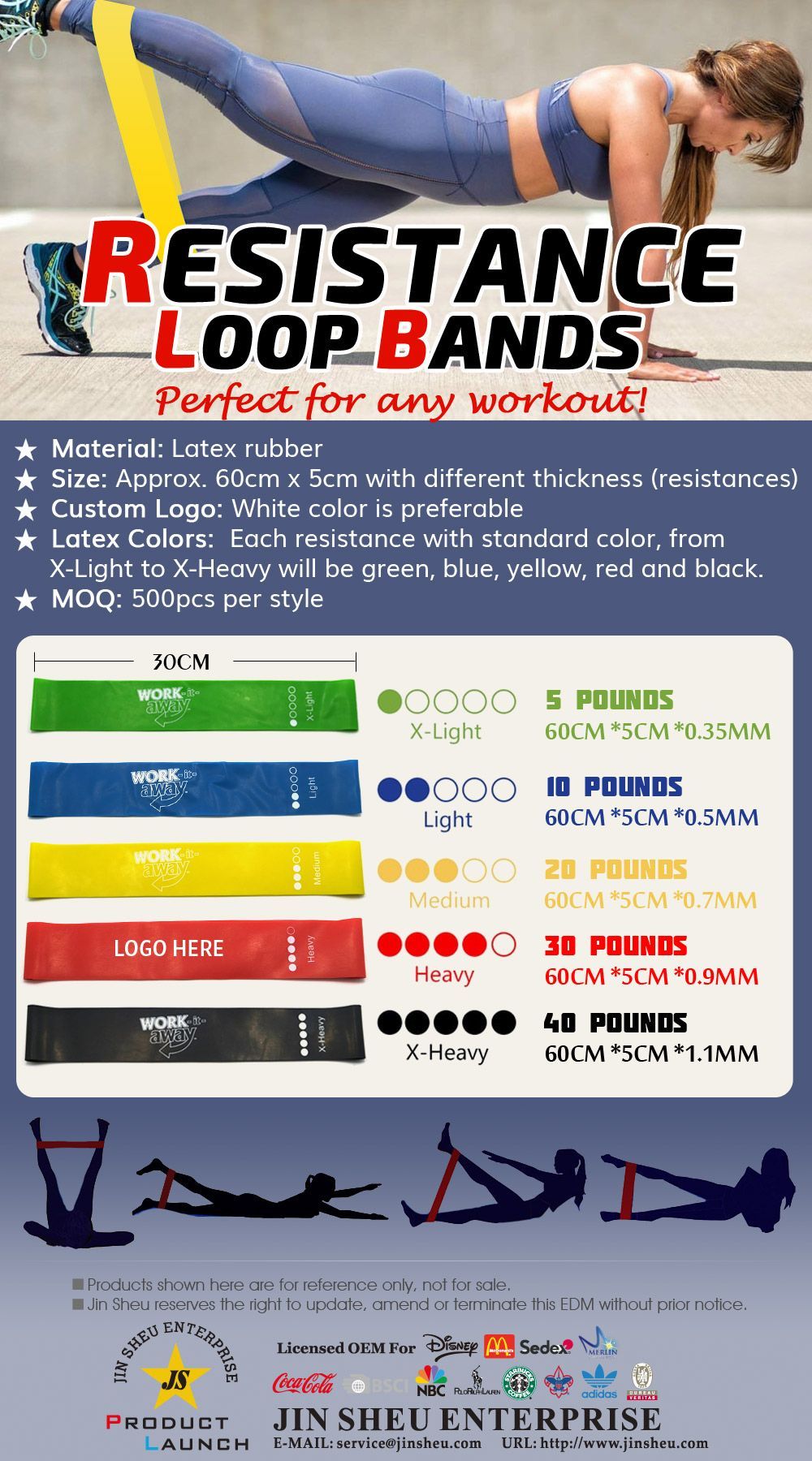 personalized resistance loop bands for workout