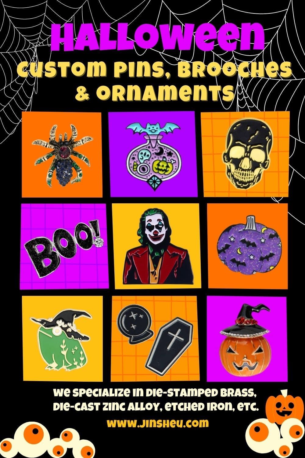 Halloween Pins for Parties and Costumes