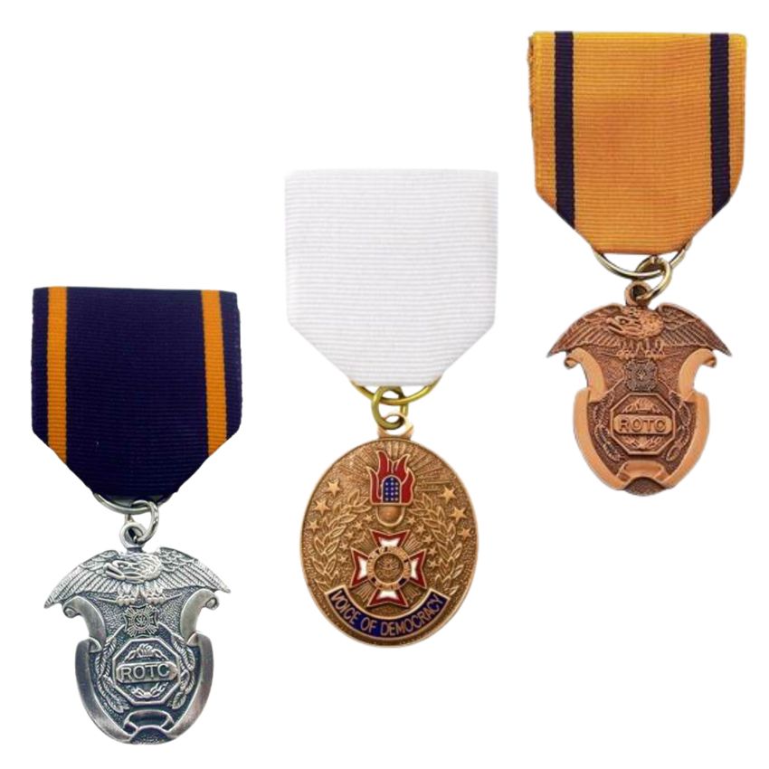 Драпировки с лентами для военных медалей