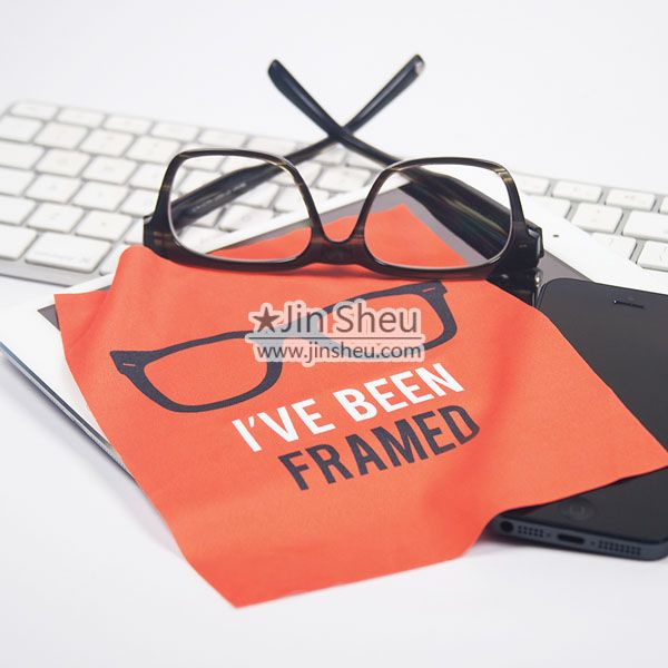Logo printed Microfiber cleaning cloth for cleaning optical lenses and eyeglasses