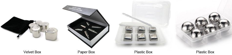 stainless steel ice cube gift box