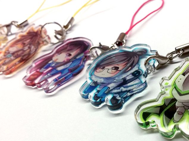 custom made acrylic anime charms