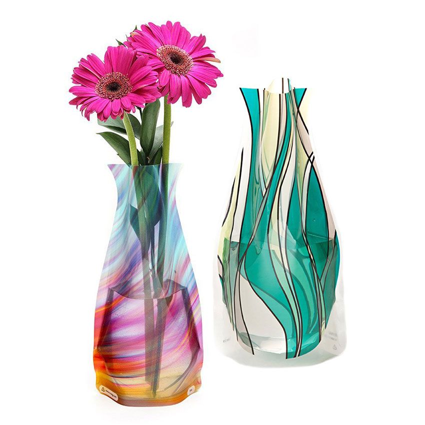 Foldable Plastic Flower Vases