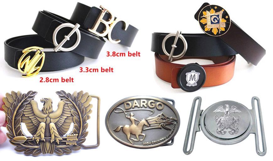 Hebillas de cinturón y cinturones de cuero de marca personalizada