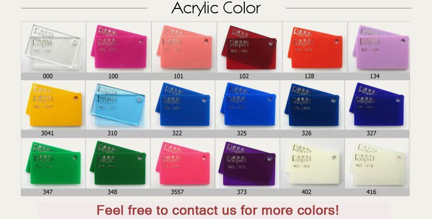 acrylic colors for custom acrylic keychain