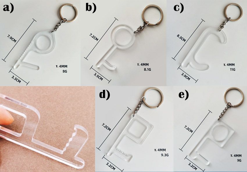 Other Acrylic Made Free Touch Door Opener Keychains