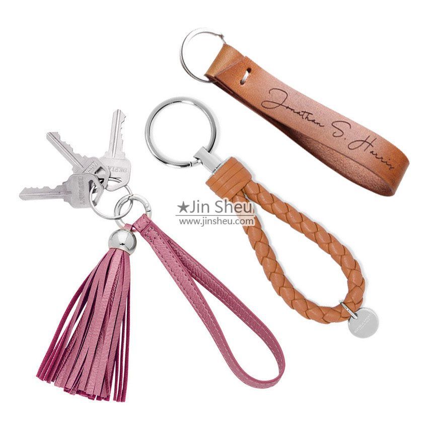 カスタム レザーキーリング キーホルダー ノベルティ 販促品 サプライヤー Jin Sheu
