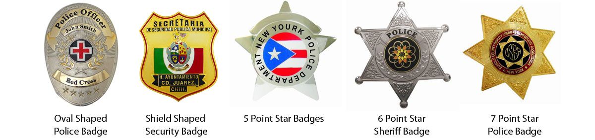 100% настраиваемый значок полиции для кошелька Sheriff Badge