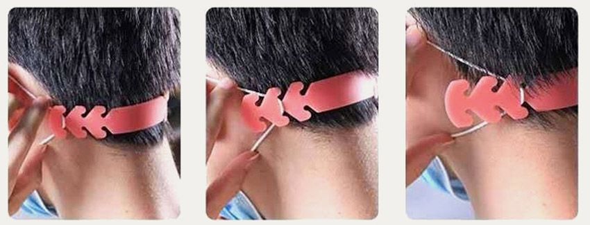 silicone ear cord belt