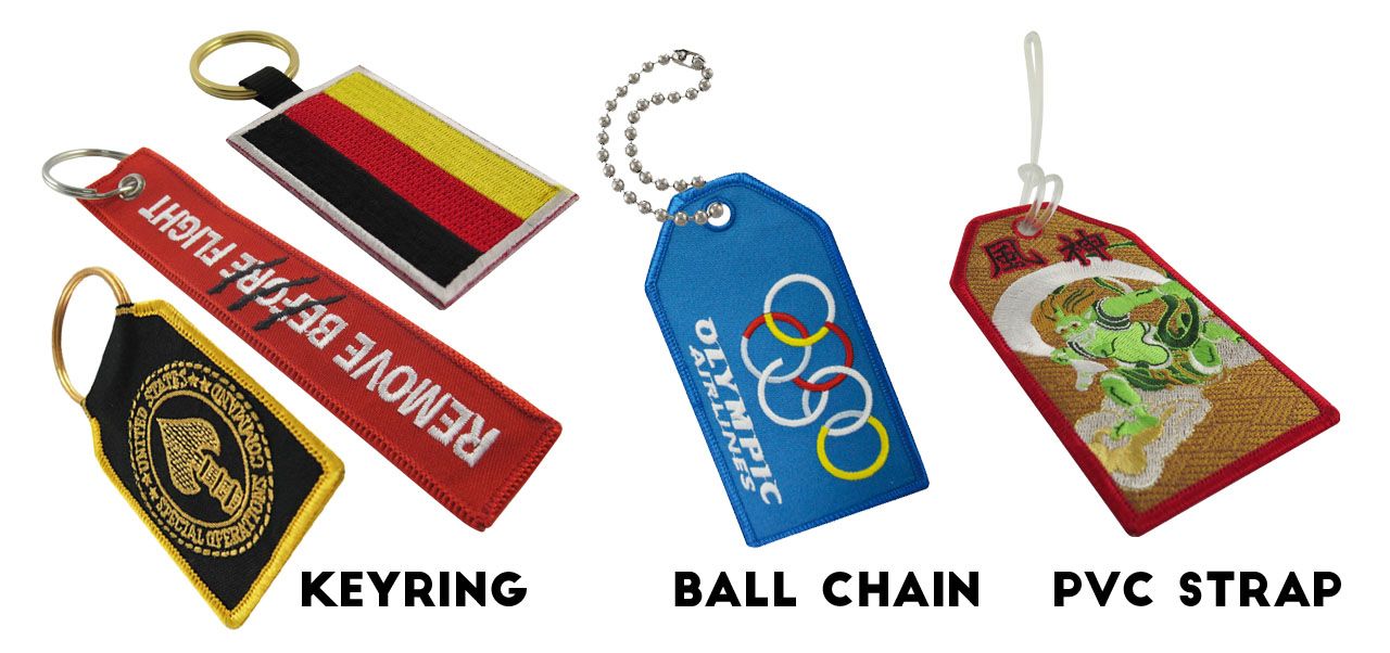 Embroidery Luggage Tags with various fitting