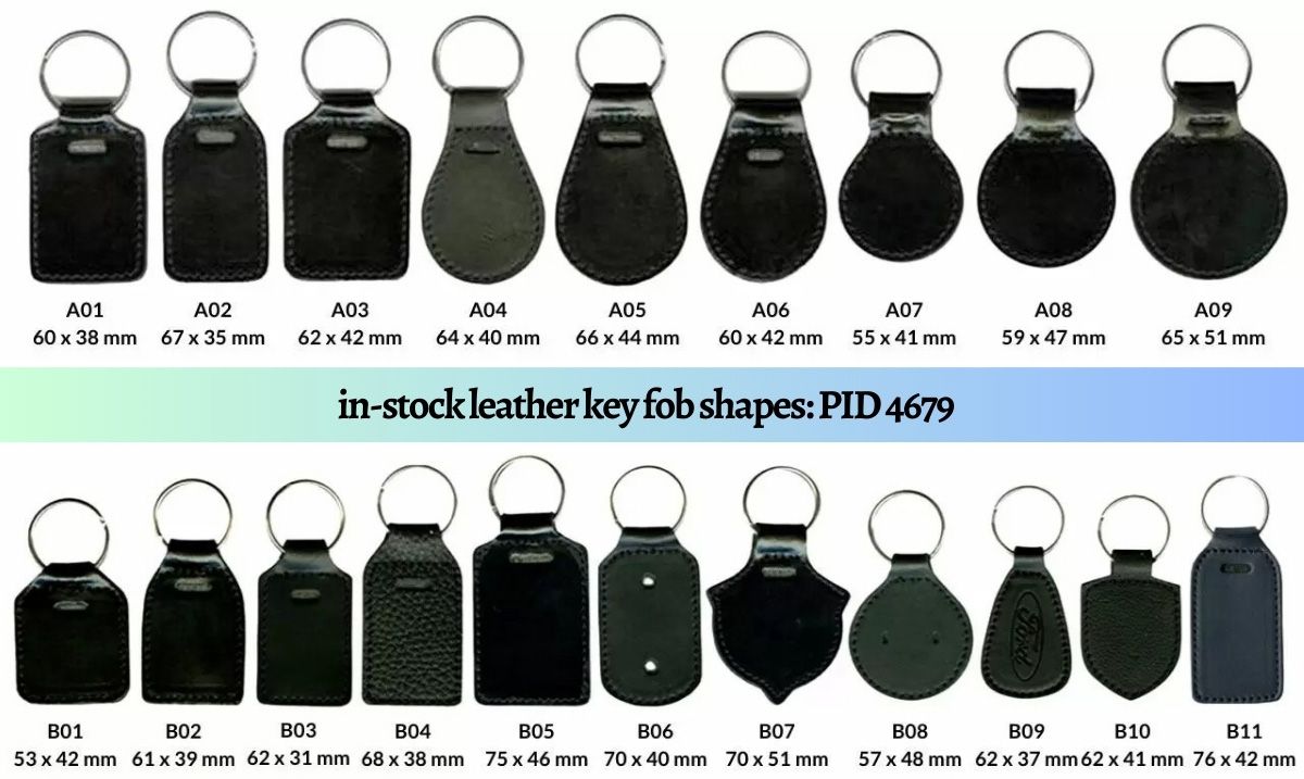 Leather Key Fob Promotional Products Items Manufacturing