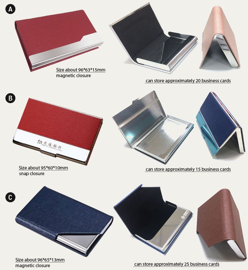 wholesale leather business card holder cases