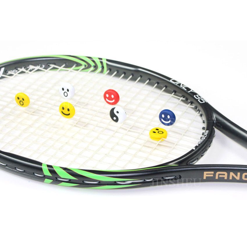 100% personalized tennis racket dampener is made of soft PVC or silicone material, and It is designed to help reduce vibration and noise when hitting the ball.