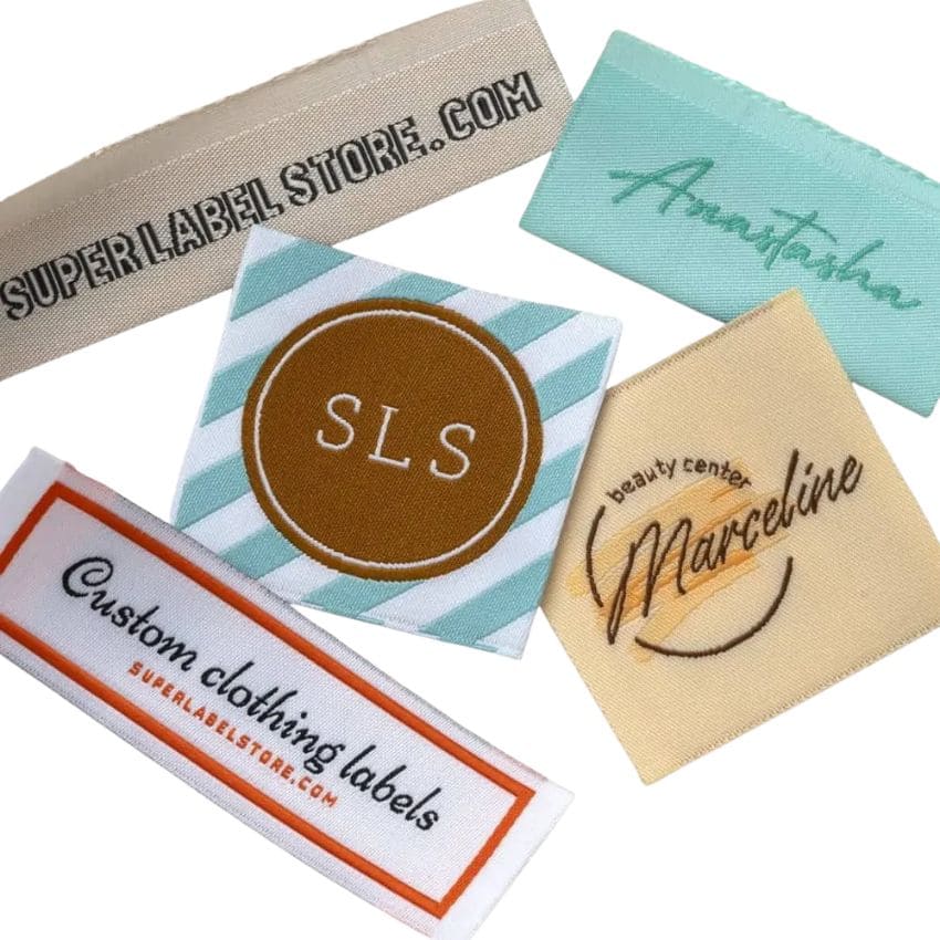 Custom Woven Sew on Labels for clothing