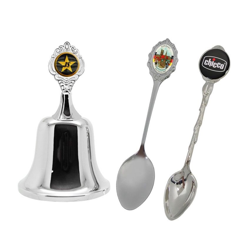unforgettable dinner bell & souvenir spoon gift set