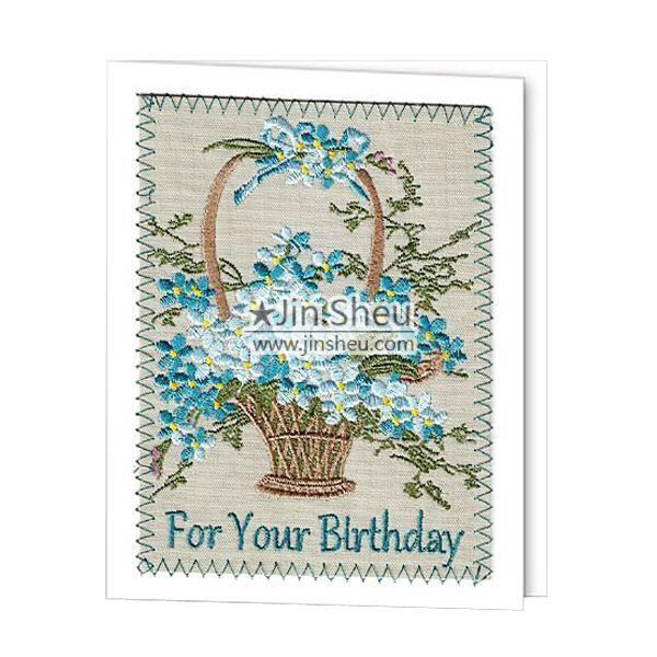 Custom Embroidery Greeting Cards