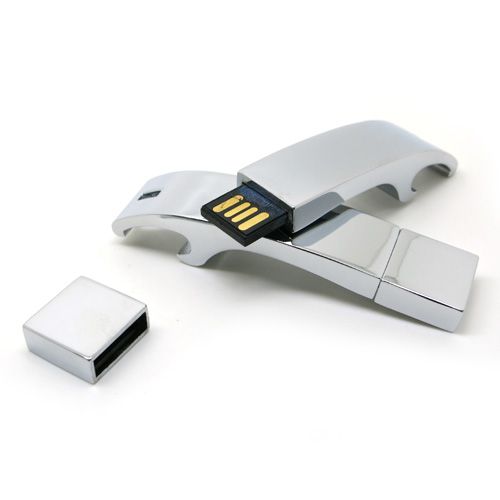 USB flash drives are typically removable and rewritable, and physically much smaller than an optical disc.