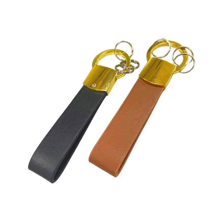 Promotional Leather Keychain With Dog Hook