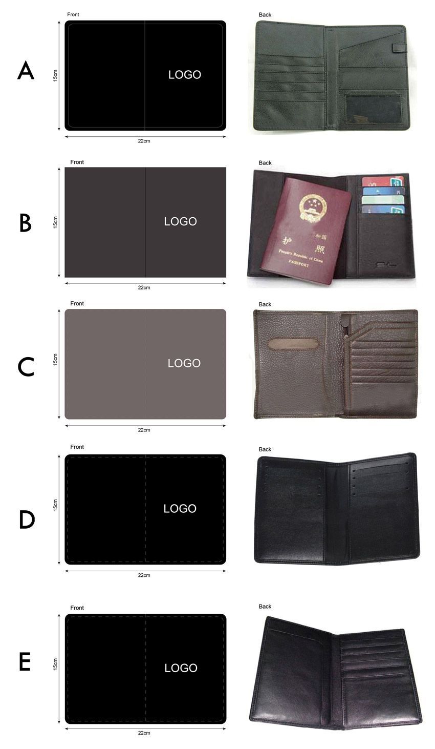 wholesale leather passport holders