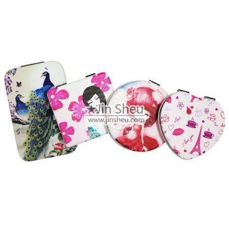 Makeup Mirror with Custom PU Leather Cover - Makeup Mirror with Custom PU Leather Cover