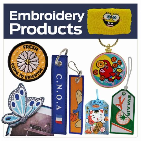 Custom made embroidery products - Personalized embroidery products