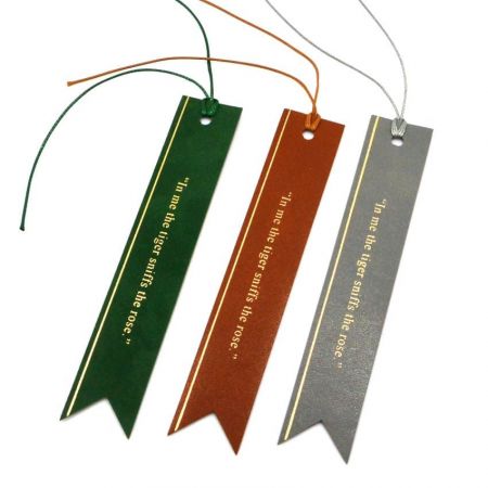 custom leatherette bookmarks